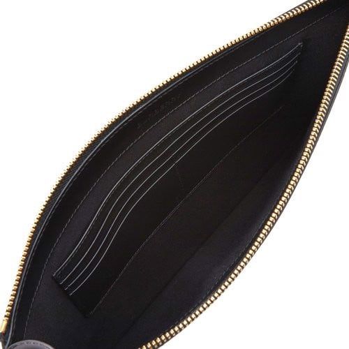  Túi Nam Burberry Edin Horseferry Print Leather Zip Pouch 'Black' 