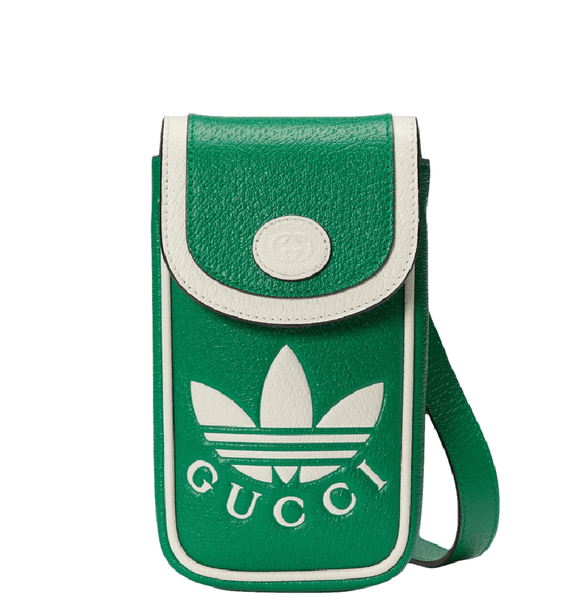  Túi Nam Adidas x Gucci Mini Bag Strap Leather 'Green' 