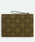  Túi Nam Bottega Veneta Cassette Large Flat Pouch 'Mud' 