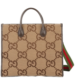  Túi Nam Gucci Jumbo GG Tote Bag 'Camel' 