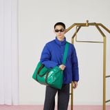  Túi Nam Gucci Large Duffle Bag With Web 'Green' 