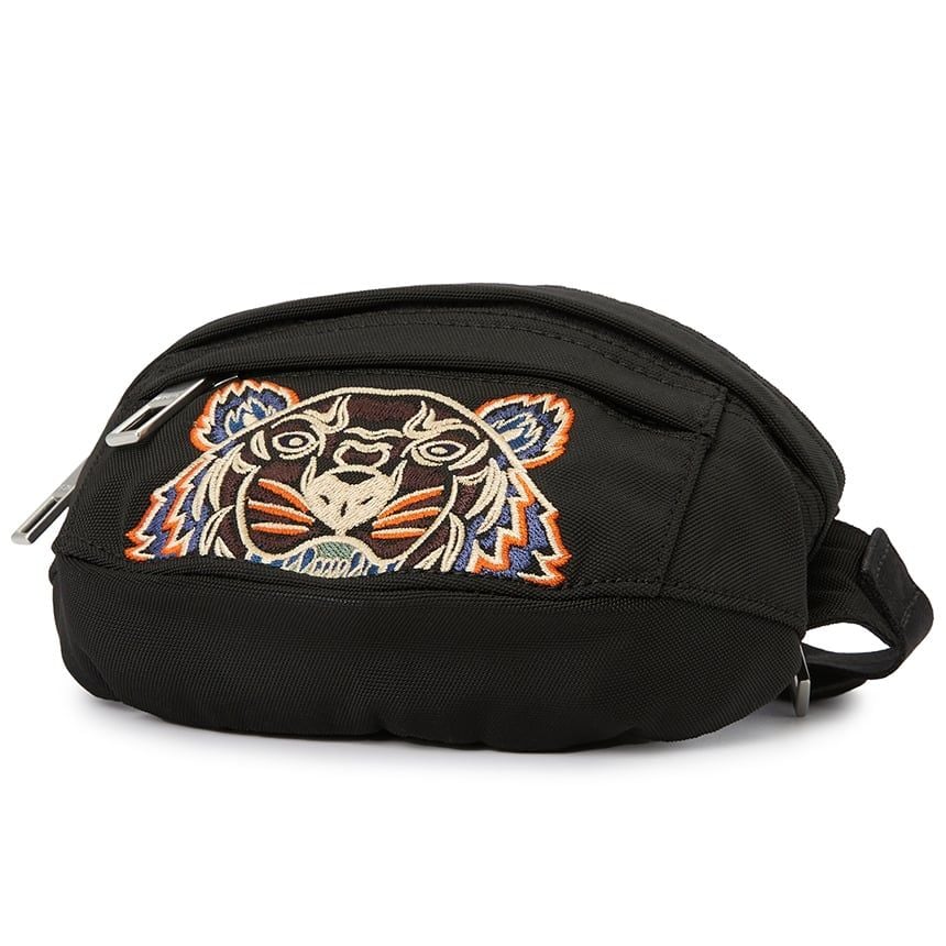  Túi Nam Kenzo Tiger Crest Mini Common Belt Bag 'Black' 