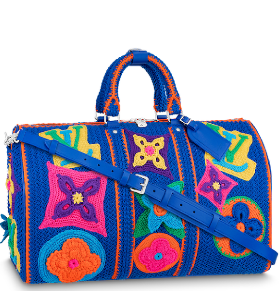  Túi Nam Louis Vuitton Keepall Bandoulière 50 Crochet Bag 'Multicolor' 