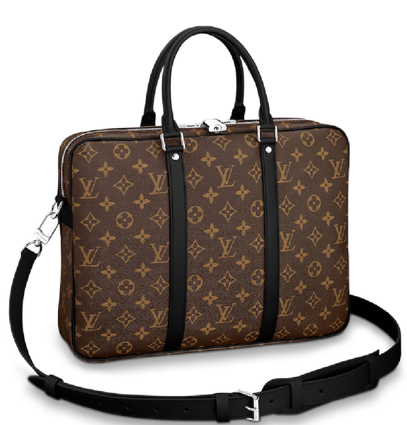  Túi Nam Louis Vuitton Porte-Documents Voyage Pm Business 'Monogram Macassar' 