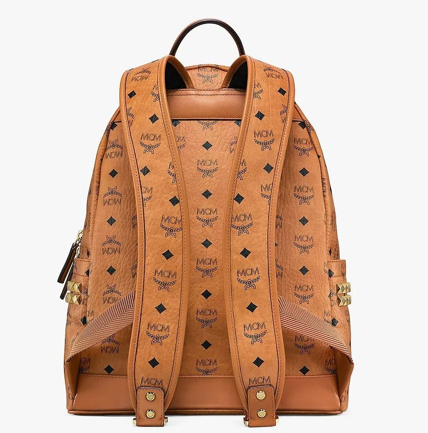  Balo Nam MCM Stark Side Studs Backpack in Visetos 'Tan' 