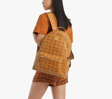  Balo Nam MCM Stark Side Studs Backpack in Visetos 'Tan' 