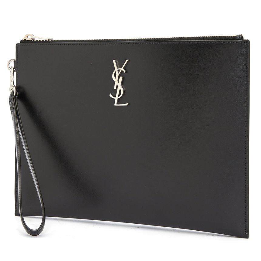  Túi Nam Saint Laurent Monogram Tablet Clutch 'Black' 