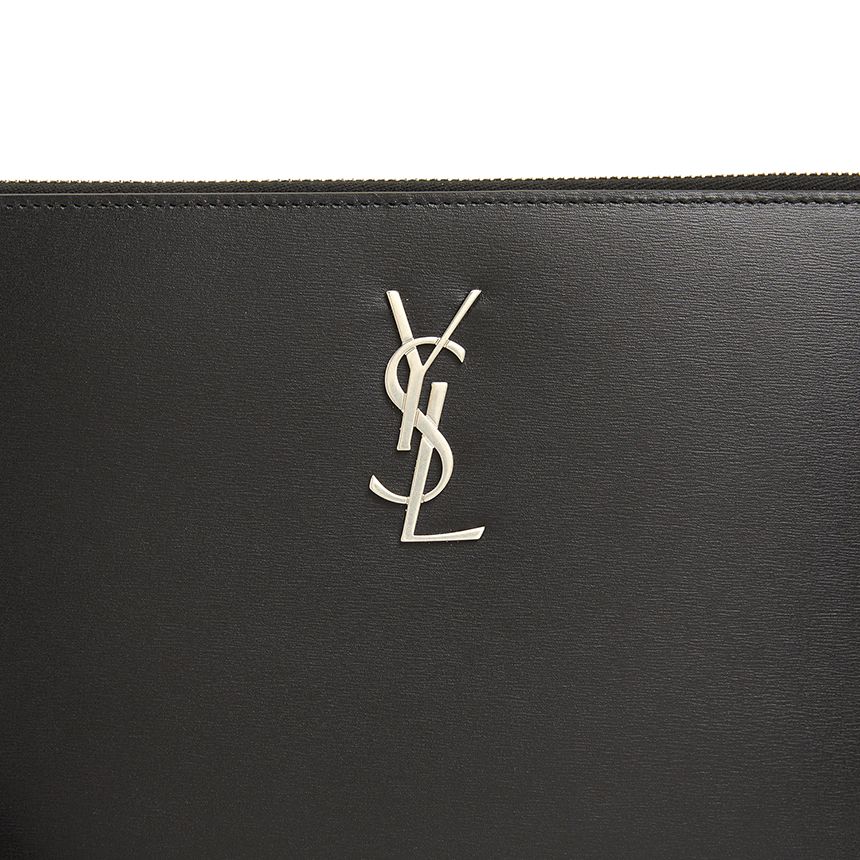  Túi Nam Saint Laurent Monogram Tablet Clutch 'Black' 
