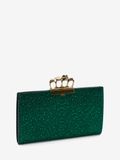  Túi Nữ Alexander McQueen Jewelled Flat Pouch 'Emerald' 