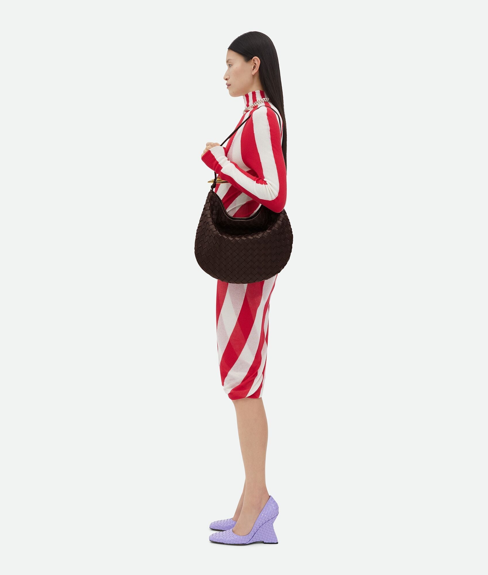  Túi Nữ Bottega Veneta Medium Sardine 'Fondant' 