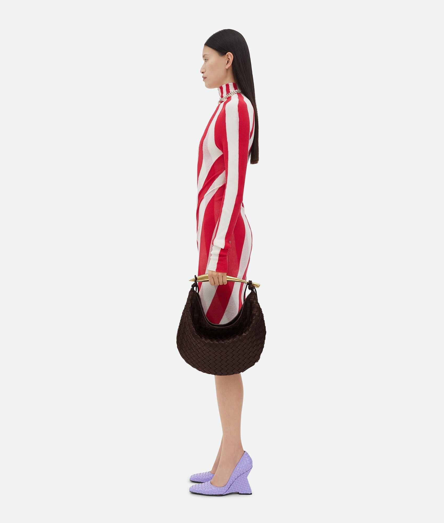  Túi Nữ Bottega Veneta Medium Sardine 'Fondant' 