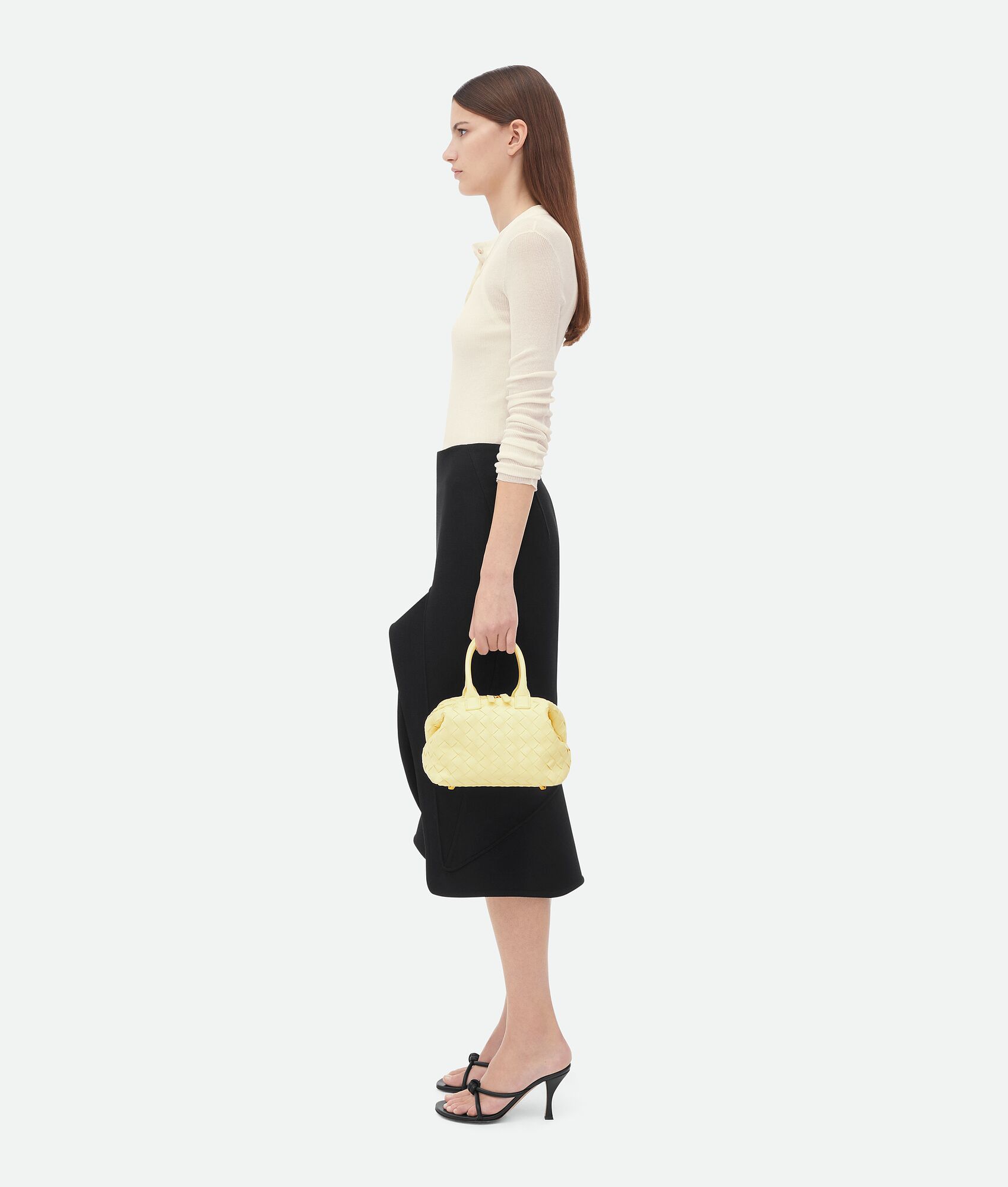  Túi Nữ Bottega Veneta Mini Bauletto 'Camomile' 