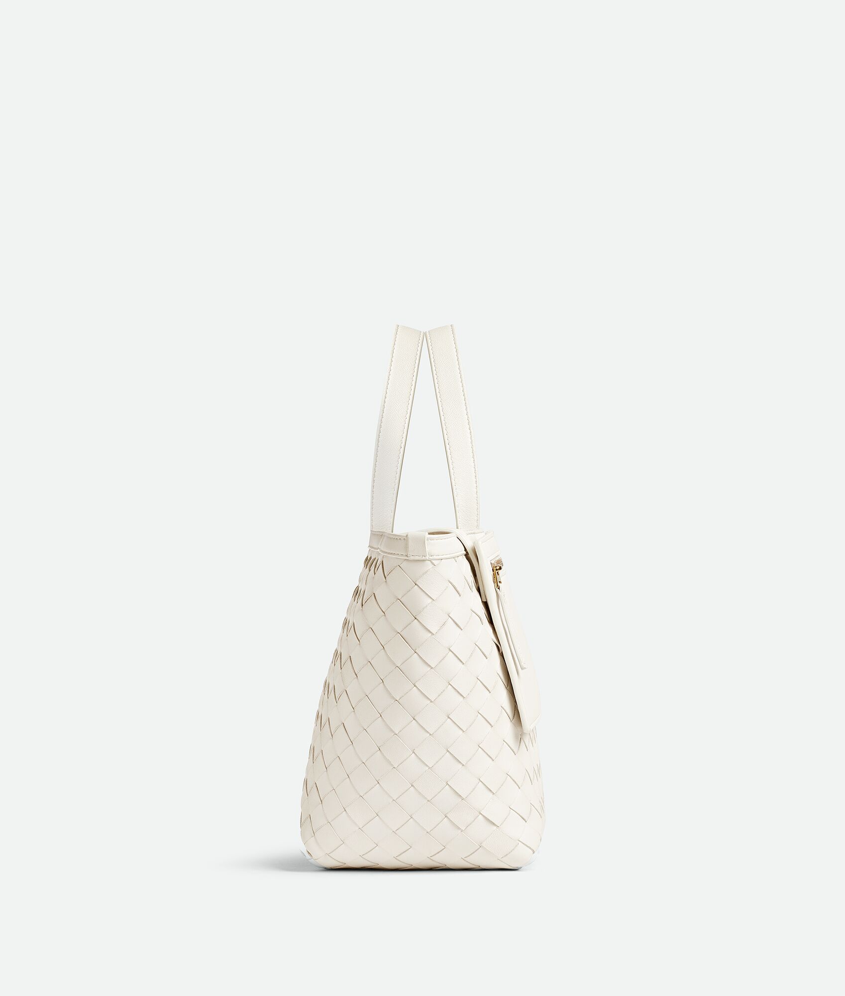  Túi Nữ Bottega Veneta Small Flip Flap 'Chalk' 