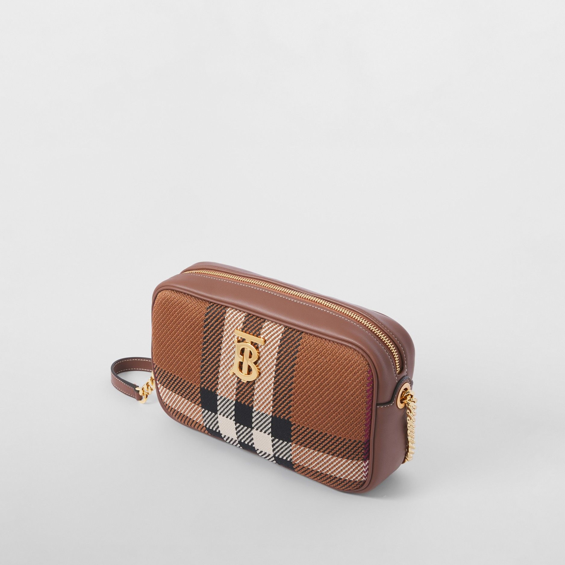 Túi Nữ Burberry Knitted Check Small Camera Bag 'Birch Brown' 80491411 –  LUXITY