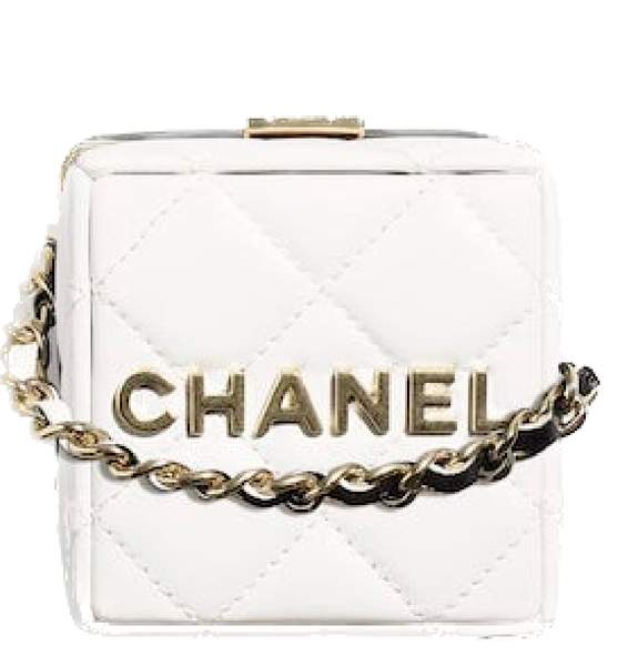  Túi Nữ Chanel Clutch With Chain Lambskin Gold Metal 'Black White' 