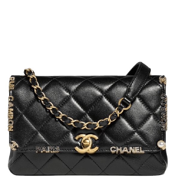  Túi Nữ Chanel Mini Flap Bag 'Gold Black' 