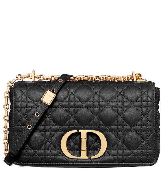  Túi Nữ Dior Medium Dior Caro Bag 'Black' 