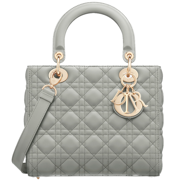  Túi Nữ Dior Medium Lady Dior Bag 'Gray Stone' 