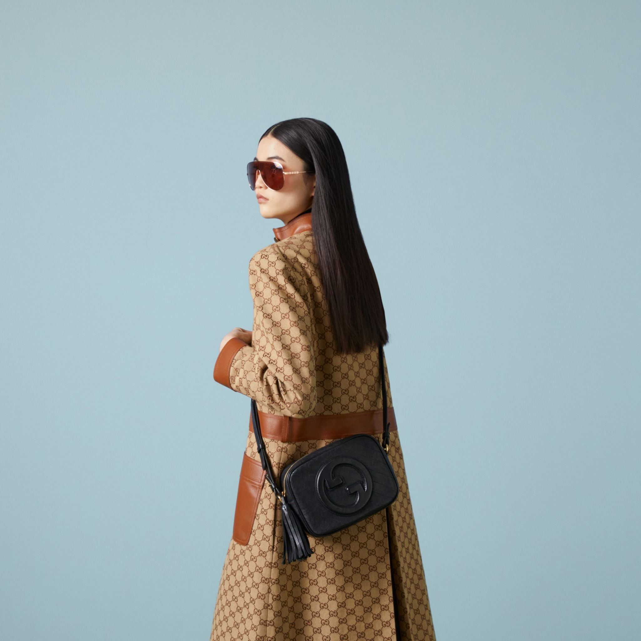  Túi Nữ Gucci Blondie Small Shoulder Bag 'Black' 