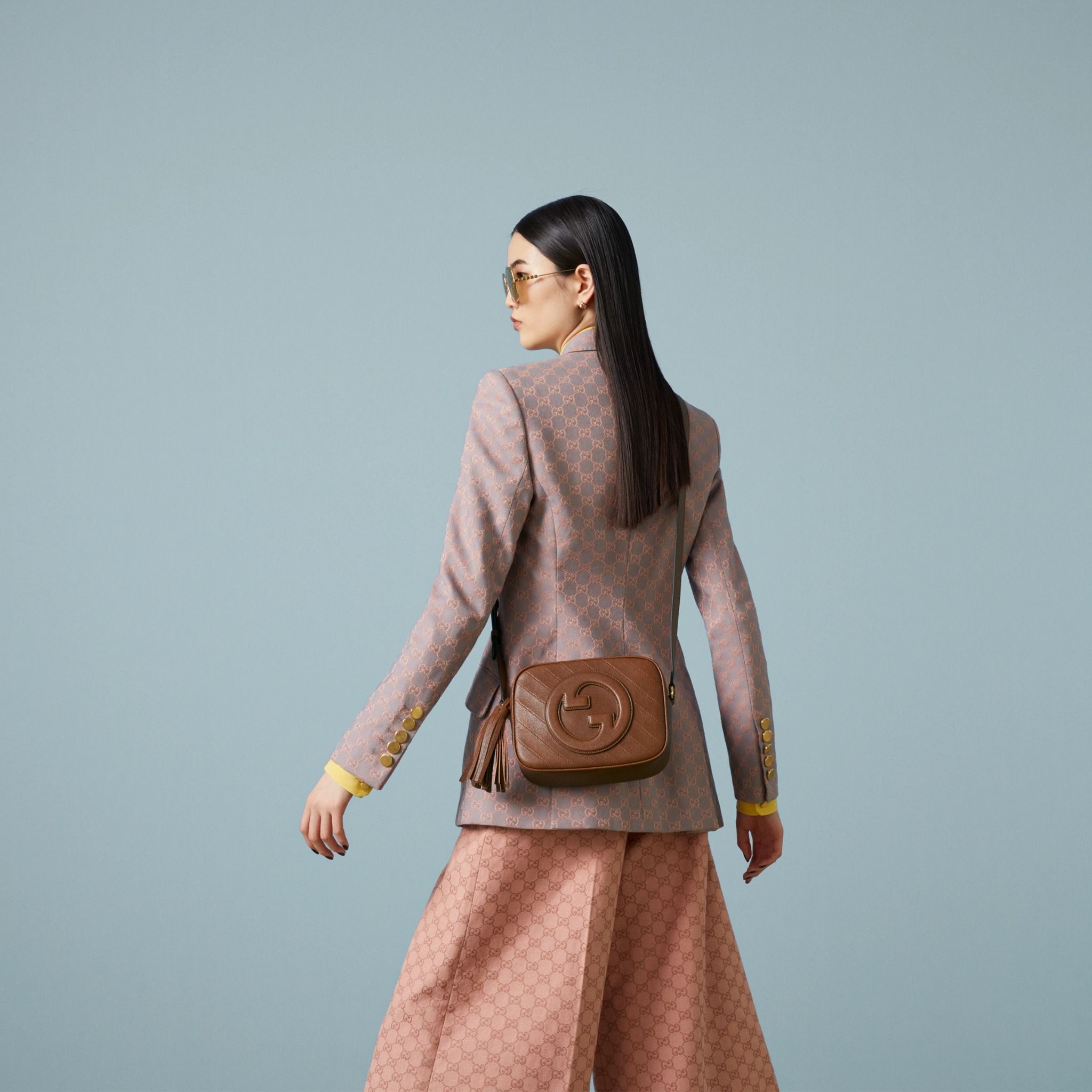  Túi Nữ Gucci Blondie Small Shoulder Bag 'Cuir' 