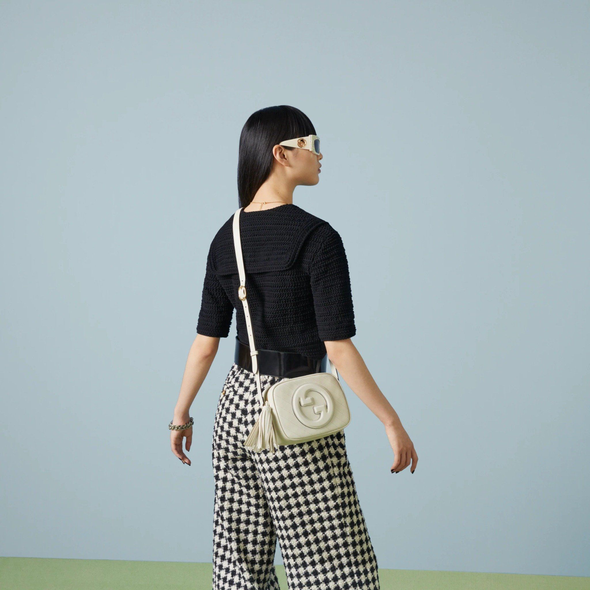  Túi Nữ Gucci Blondie Small Shoulder Bag 'White' 