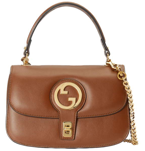  Túi Nữ Gucci Blondie Small Top Handle Bag 'Brown' 
