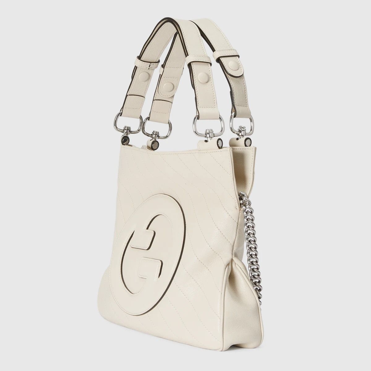  Túi Nữ Gucci Blondie Small Tote Bag 'White' 