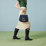  Túi Nữ Gucci Blondie Top Handle Bag 'Blue' 