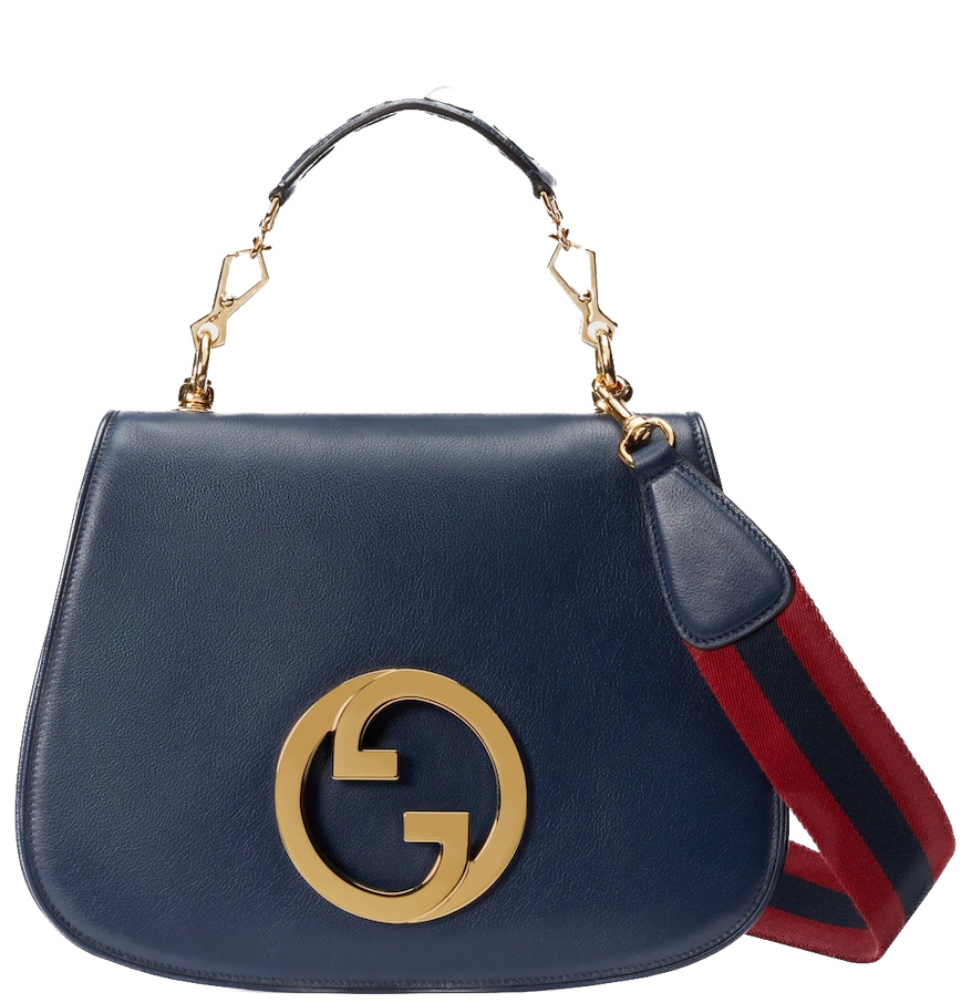  Túi Nữ Gucci Blondie Top Handle Bag 'Blue' 