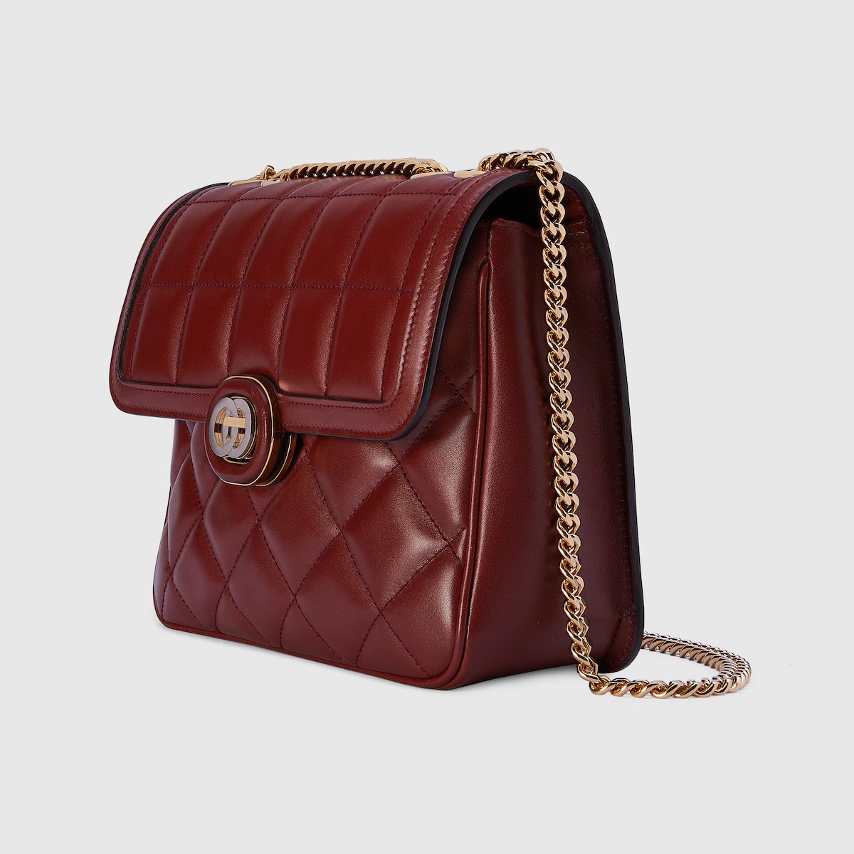 Túi Nữ Gucci Deco Small Shoulder Bag 'Dark Red' 740834-AAB1Q-6402