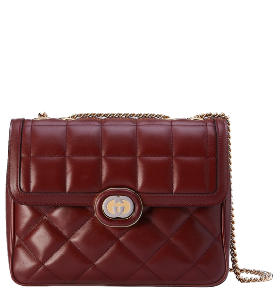 Túi Nữ Gucci Deco Small Shoulder Bag 'Dark Red' 740834-AAB1Q-6402