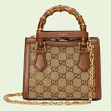  Túi Nữ Gucci Diana Mini Tote Bag 'Camel' 