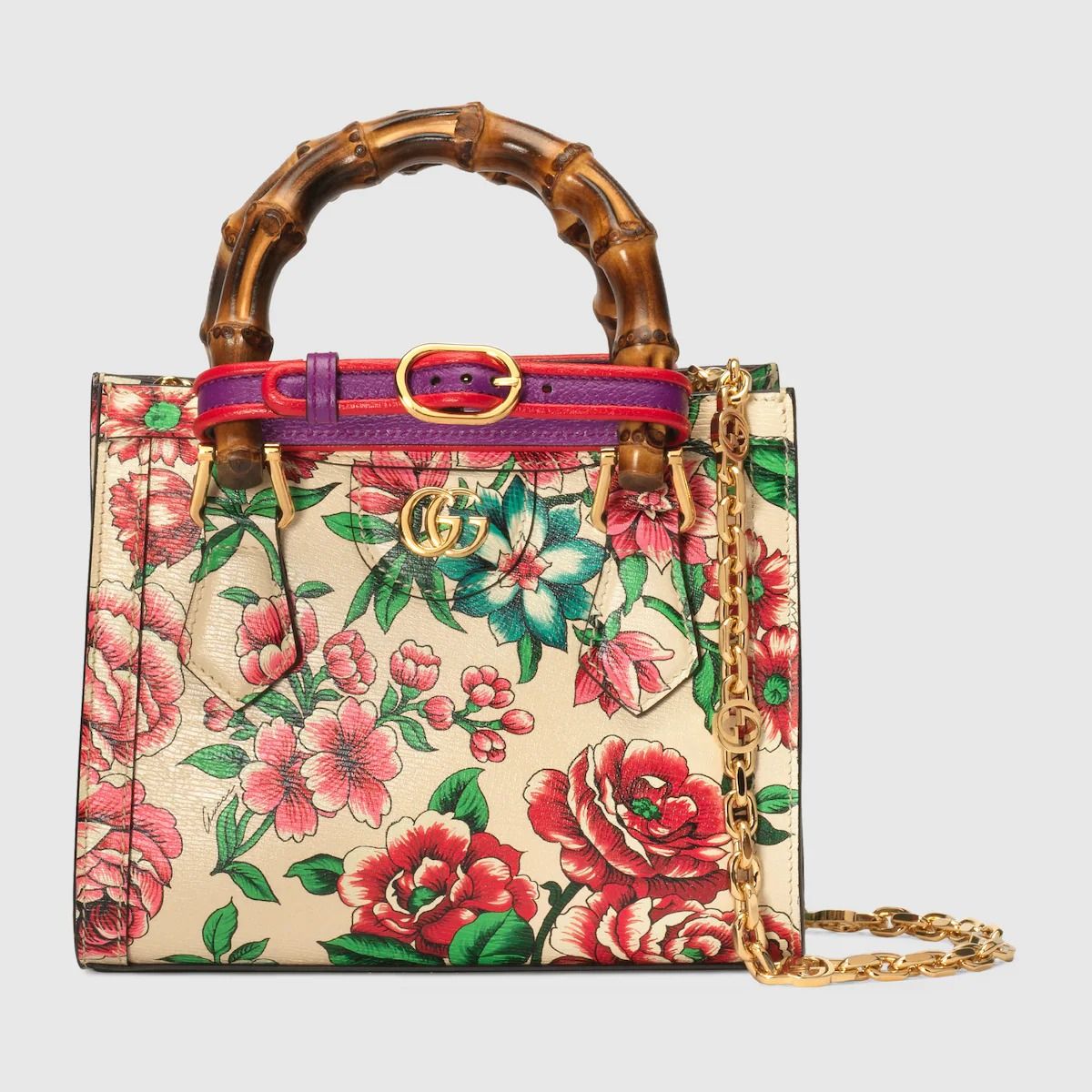  Túi Nữ Gucci Diana Mini Tote Bag 'Multicolor' 