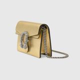  Túi Nữ Gucci Dionysus Super Mini Bag 'Gold Lamé' 