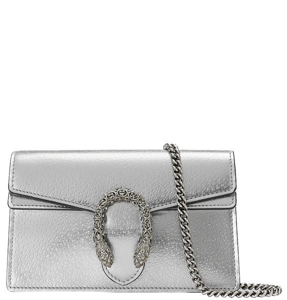  Túi Nữ Gucci Dionysus Super Mini Bag 'Silver Lamé' 