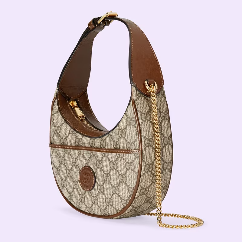 Túi Nữ Gucci Half-moon-shaped Mini Bag 'Beige Ebony' 726843-92TCG-8563 –  LUXITY
