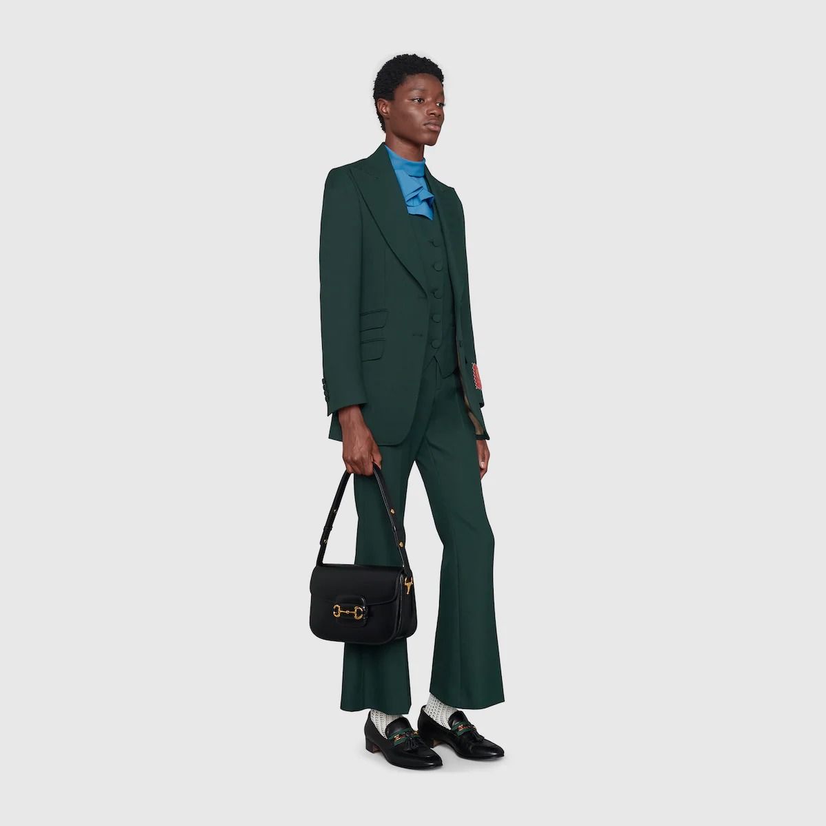  Túi Nữ Gucci Horsebit 1955 Shoulder Bag 'Black' 