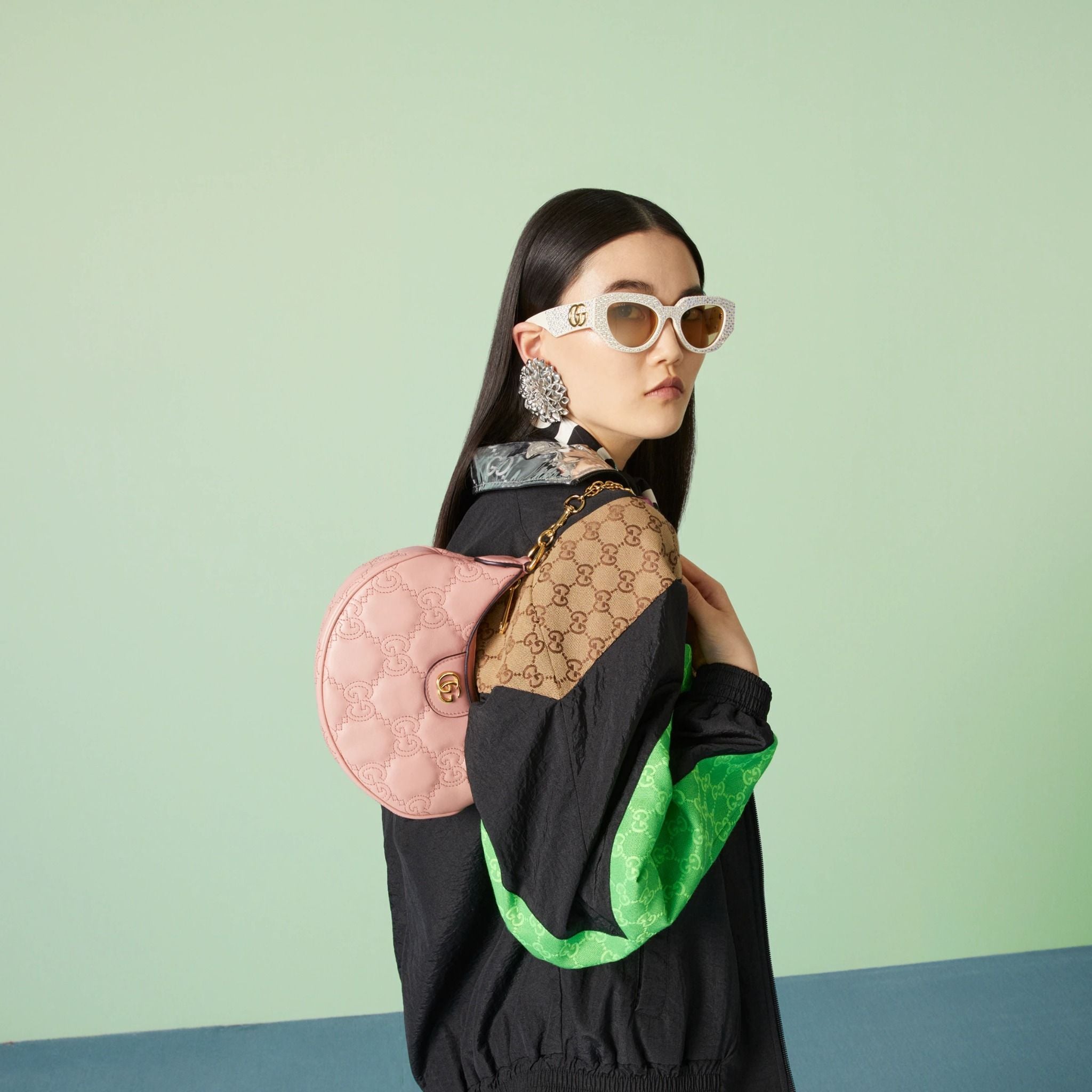  Túi Nữ Gucci Matelassé Mini Bag 'Light Pink' 