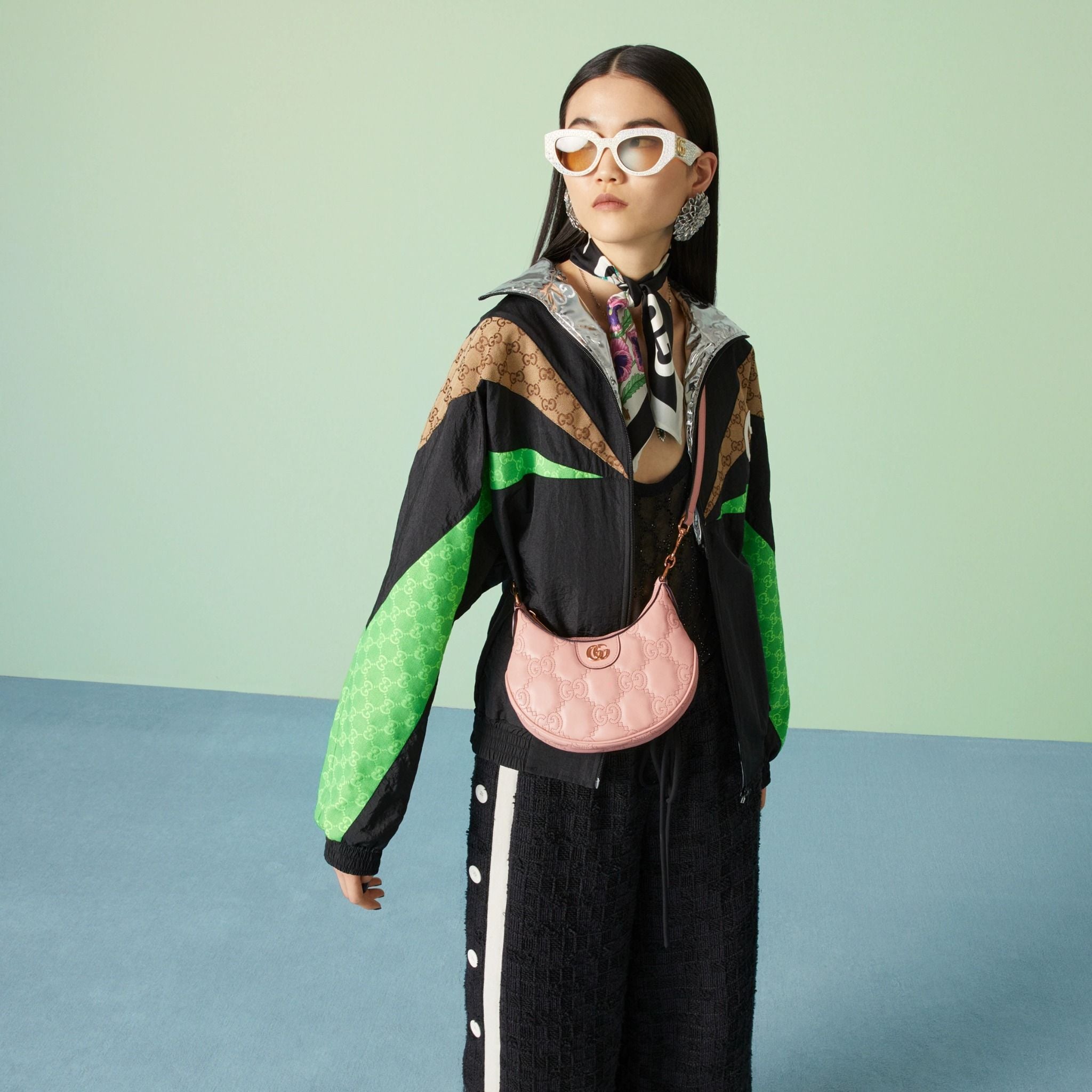  Túi Nữ Gucci Matelassé Mini Bag 'Light Pink' 