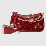  Túi Nữ Gucci Ophidia Small Sequin Handbag 'Red' 