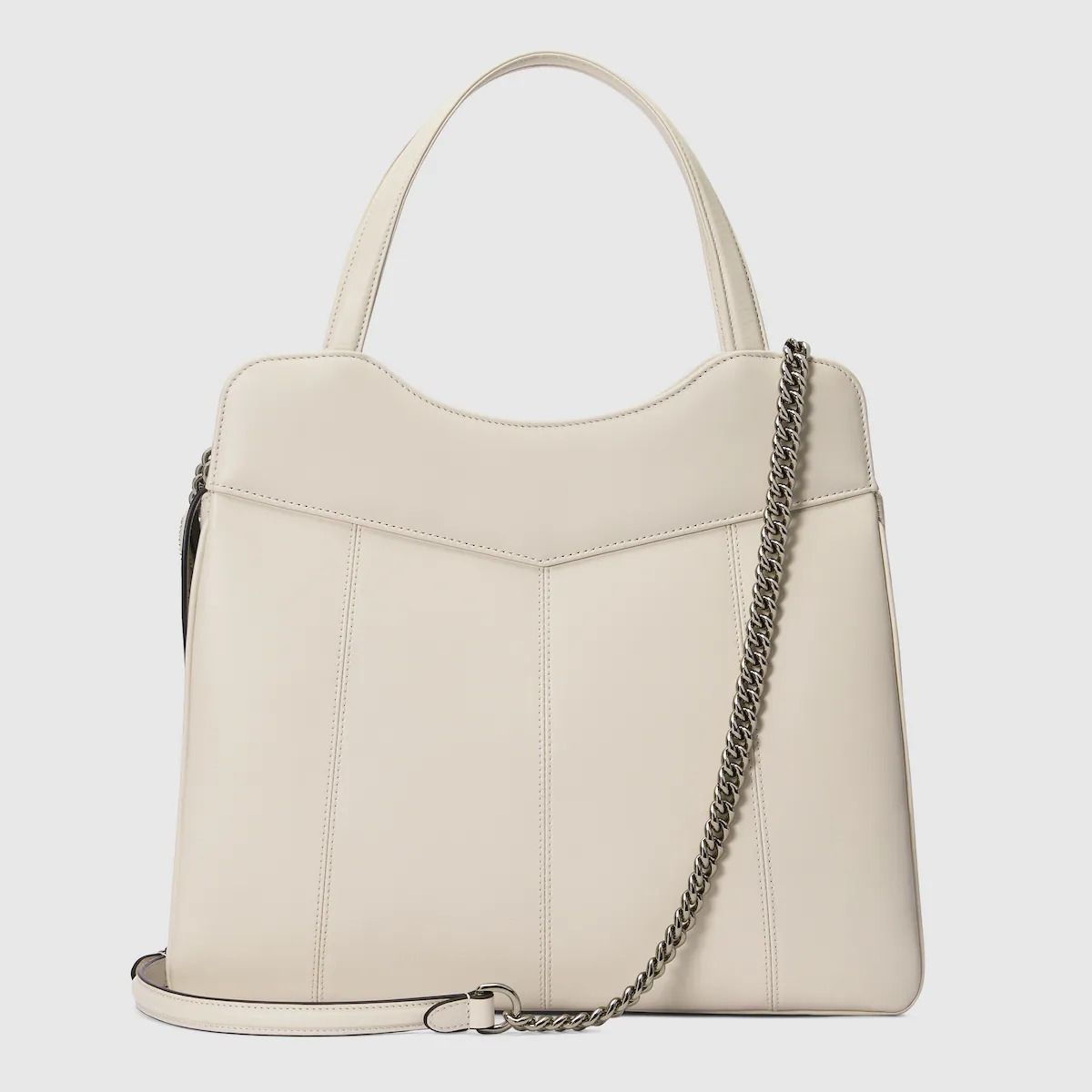 Túi Nữ Gucci Petite GG Medium Tote Bag 'White' 