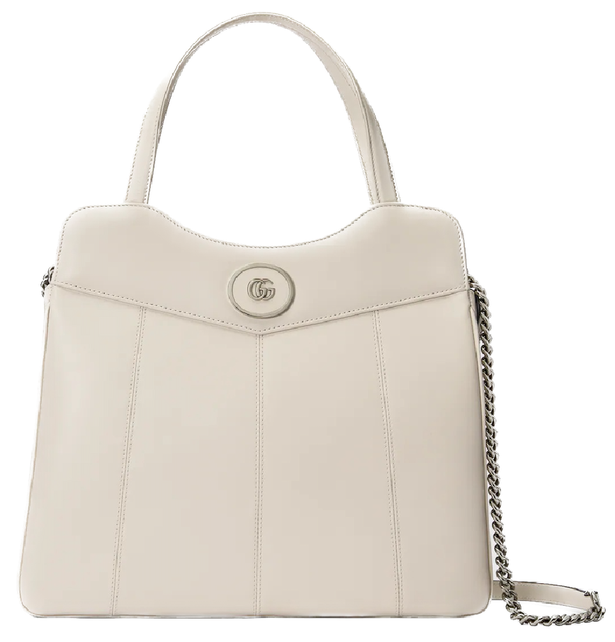 Túi Nữ Gucci Petite GG Medium Tote Bag 'White' 