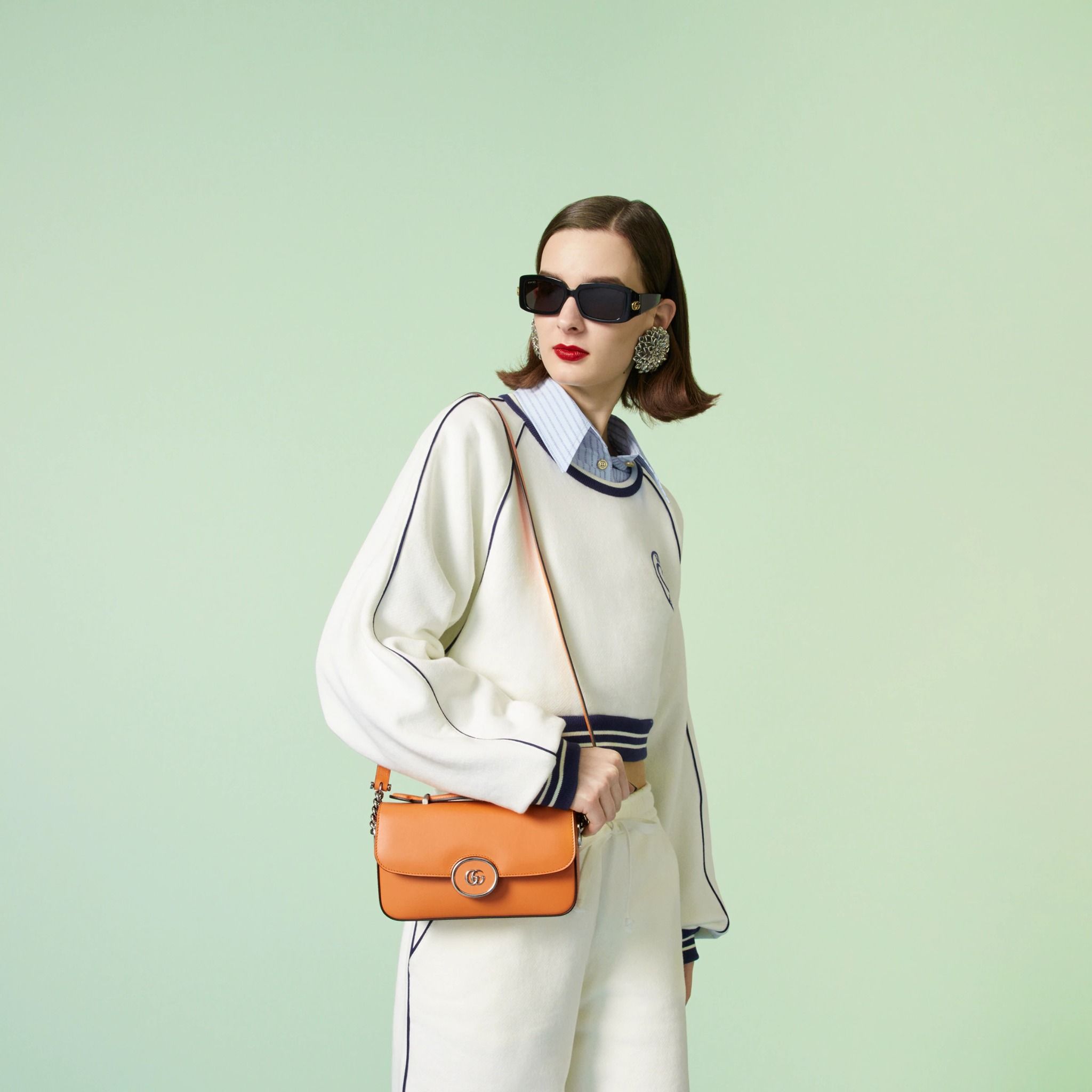  Túi Nữ Gucci Petite GG Mini Shoulder Bag 'Orange' 