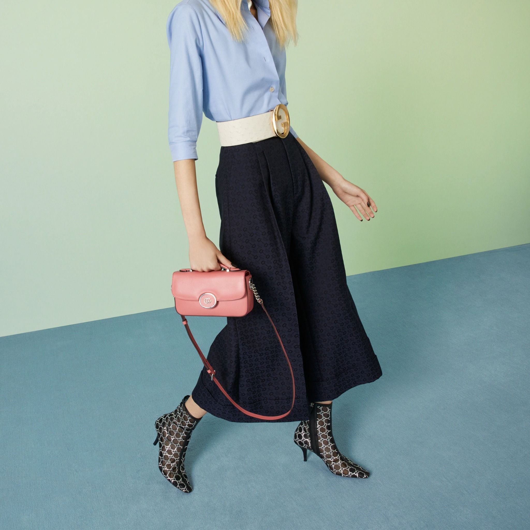  Túi Nữ Gucci Petite GG Mini Shoulder Bag 'Pink' 