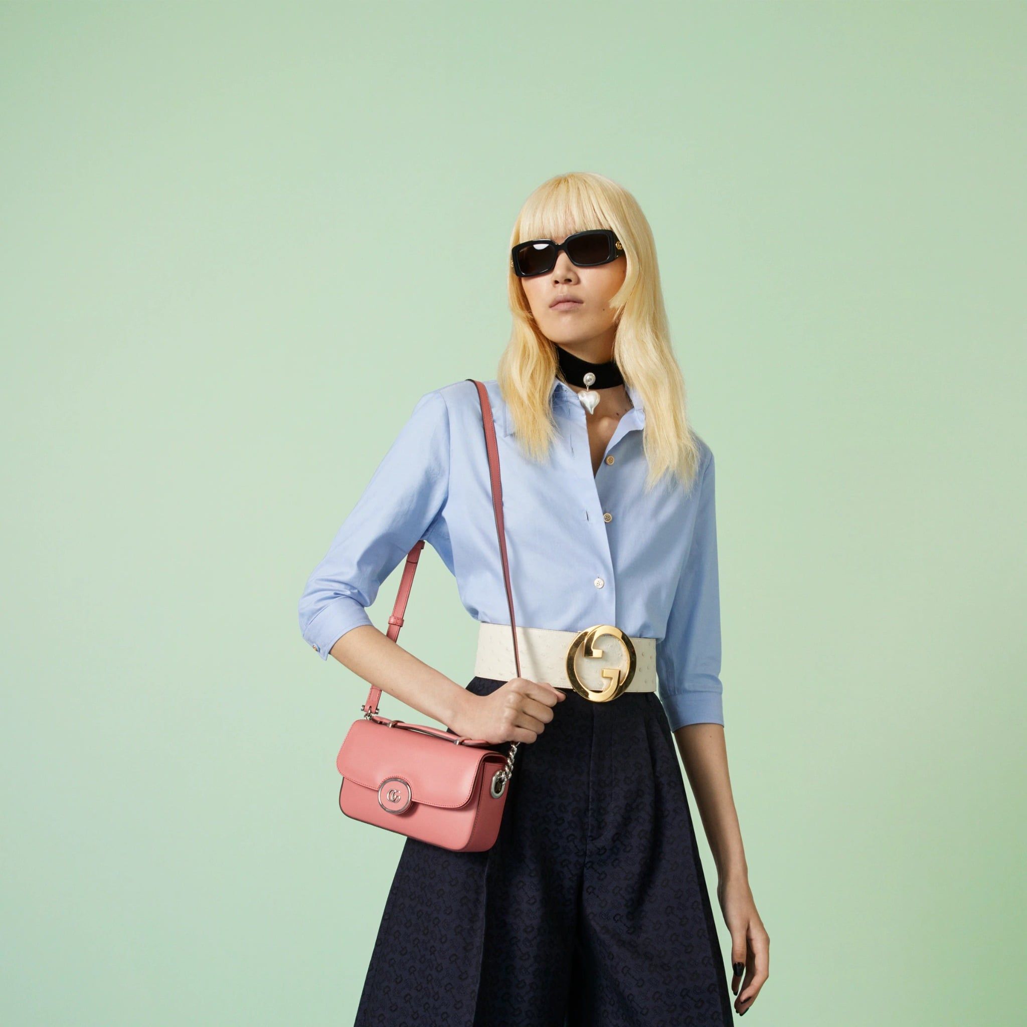  Túi Nữ Gucci Petite GG Mini Shoulder Bag 'Pink' 