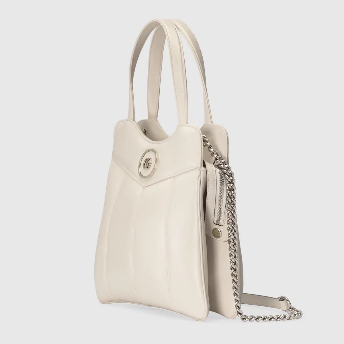  Túi Nữ Gucci Petite GG Small Tote Bag 'White' 