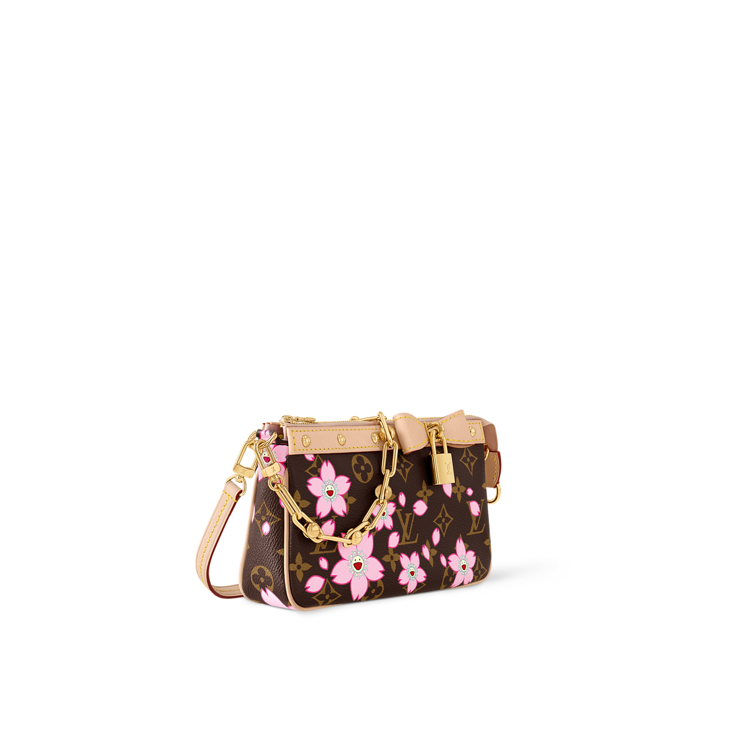  Túi Nữ Louis Vuitton LV x TM Pochette Accessoires Bag 'Sakura Brown' 