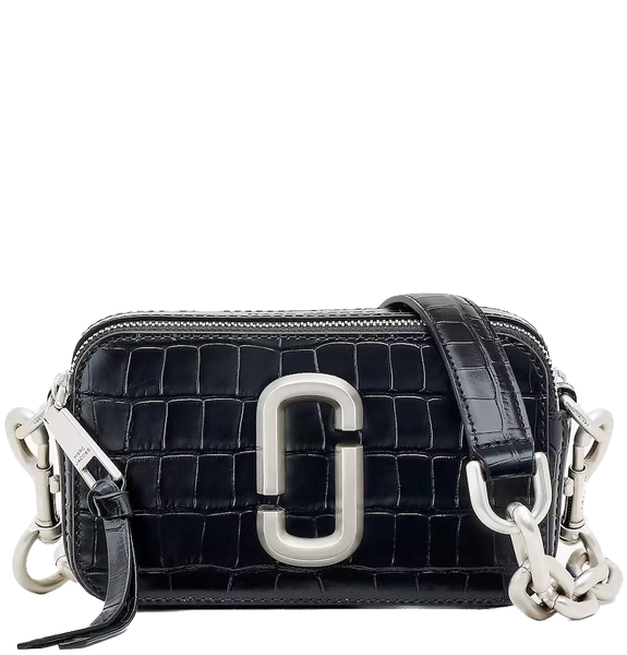  Túi Nữ Marc Jacobs Croc-embossed Shoulder Snapshot 'Black' 