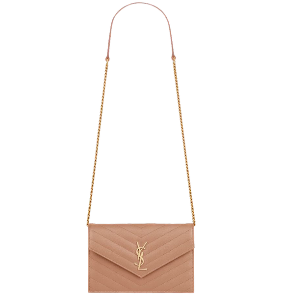  Túi Nữ Saint Laurent Cassandre Matelassé Envelope 'Vintage Peach' 