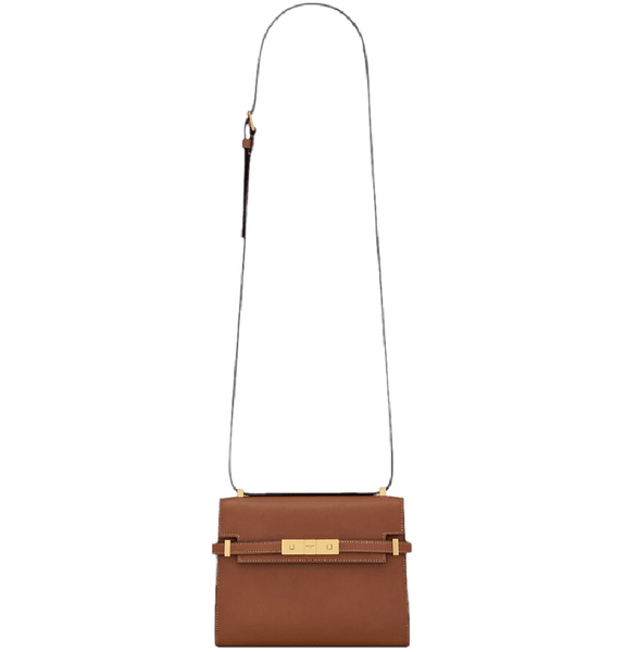  Túi Nữ Saint Laurent Manhattan Mini Crossbody Bag In Leather 'Brick' 